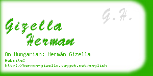 gizella herman business card